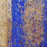 Petits formats, Interieur ocre, 150 cm x 50 cm, pigments et liant sur papier marouflé, 2025